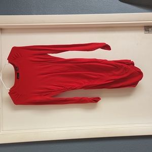 Longsleve red dress